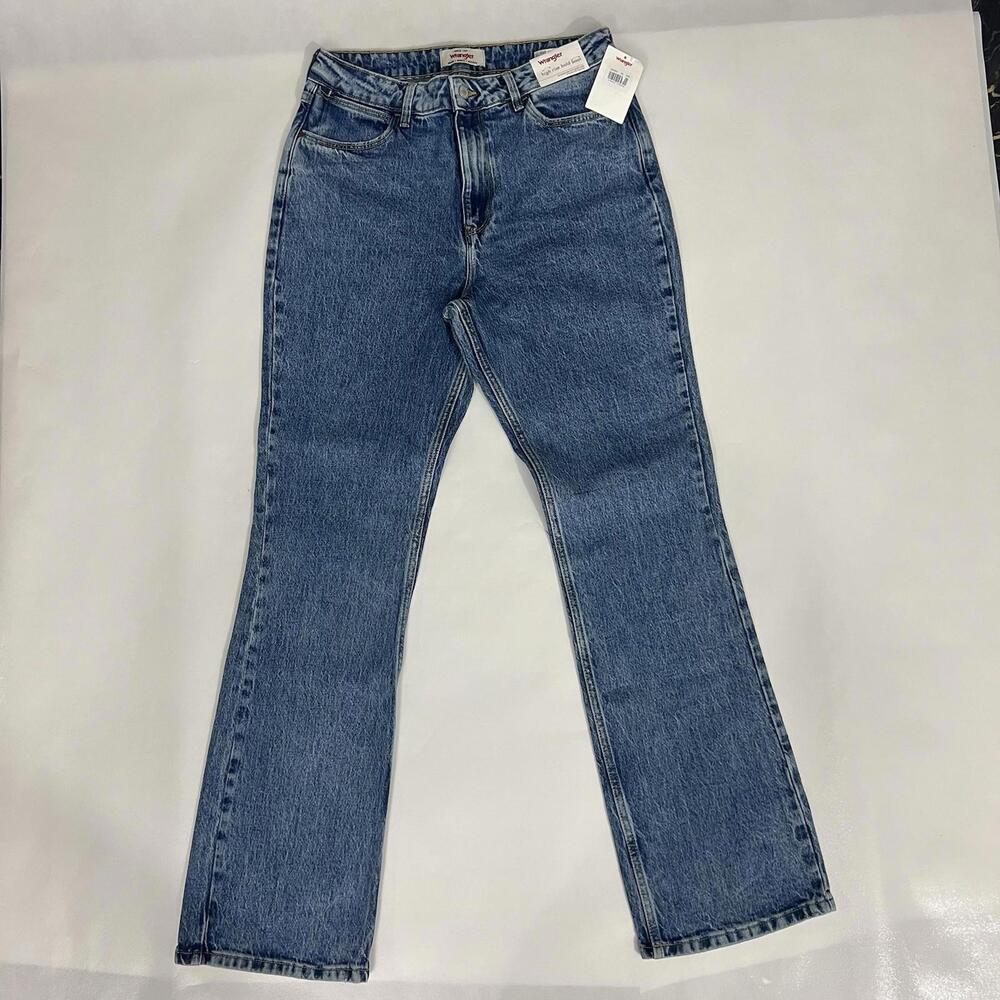 Wrangler High Rise Bold Boot Jeans Women's 10/30/32 Light Wash Western